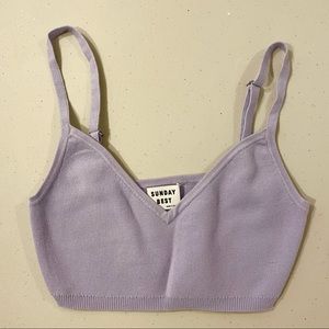 Aritzia Sunday Best Crop Tank Top